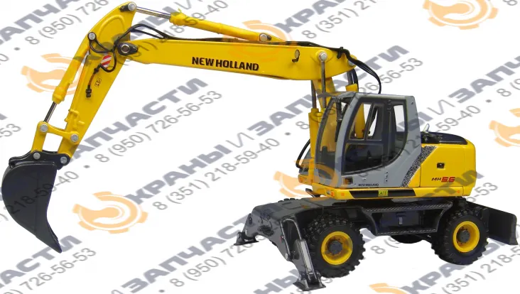 Стекло лобовое нижнее (закаленное) для экскаватора New Holland MH05.06