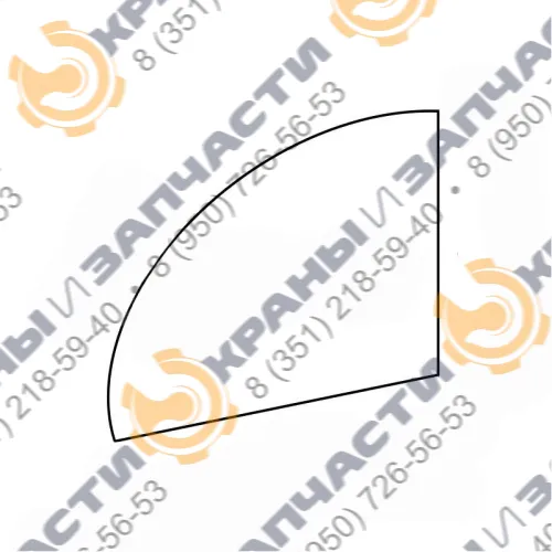 Стекло левой двери КМК 1.01-5603071 (1232х1045) для автокрана Машека (новая кабина)