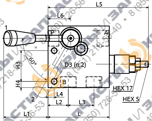 Клапан A150604.01.00 HBS - чертеж 3