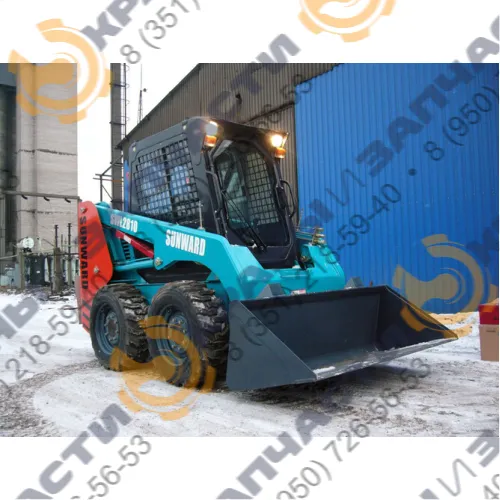 Стекло правое левое неподвижная форточка ближе к заднему (закаленное) для мини-погрузчика Sunward SWL2810, SWL3210