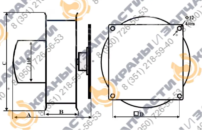 Датчик длины стрелы БКП-02 - чертеж 1