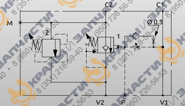 Чертеж Клапан EV3880A A060696.01.00 HBS