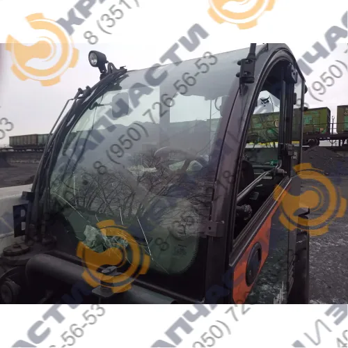 Стекло лобовое (закаленное) 827/80225P для погрузчика телескопического JCB Loadall 540-140, Loadall 540-170, Jсb531-75