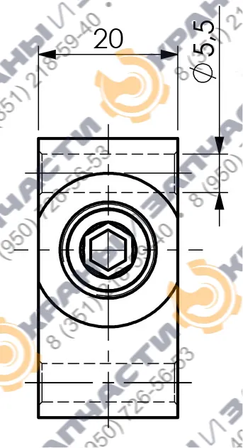 Клапан одностороннего действия A050301.01.00 HBS - чертеж 2