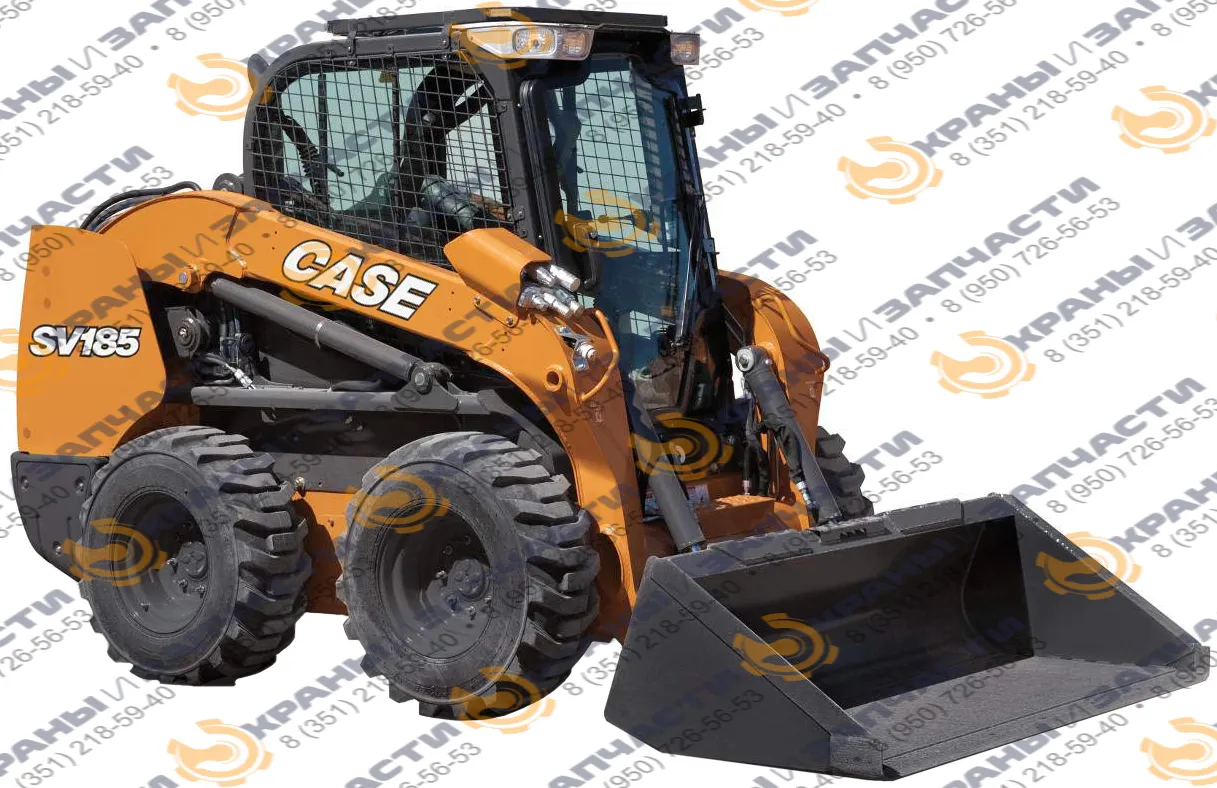 Стекло боковое нижнее левое правое (закаленное) для мини-погрузчика Case SV250V, SV250C, SV185V, SV185С