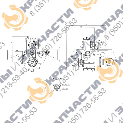 Коробка отбора мощности МП77-4210010-62(63,64)