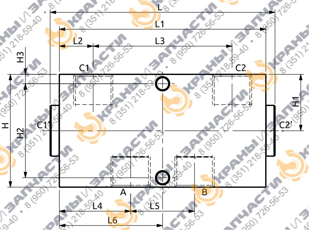 Клапан одностороннего действия A050452.01.00 HBS - чертеж 2