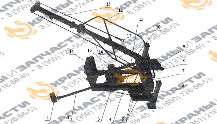 Механизм установки БКМ-317.40.10.0400 для БКМ-317