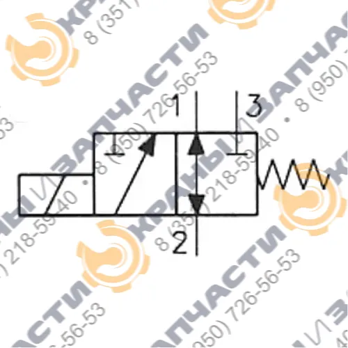 Клапан Flucom ETD 50/3203-MR код 55.011.138 электромагнитный направленный
