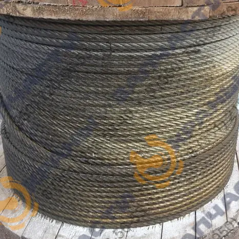 Канат грузовой 6х19(1+6+6/6)+1о.с. 16,5 Г-I-С-Н-1770 (180) ГОСТ 2688-80 автокрана Галичанин КС-55729