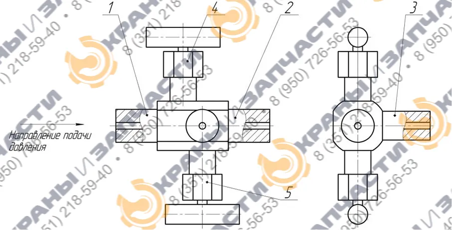 Клапанный блок БК20 Ивановец - чертеж 1
