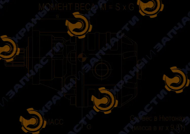 Чертеж Шестеренный насос NPH-61 ISO SX OMFB 10501110628  