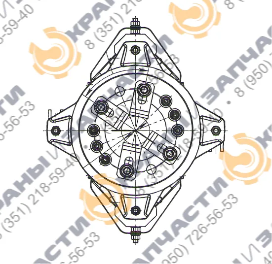 Кольцевой токоприемник к 3112 - чертеж 1