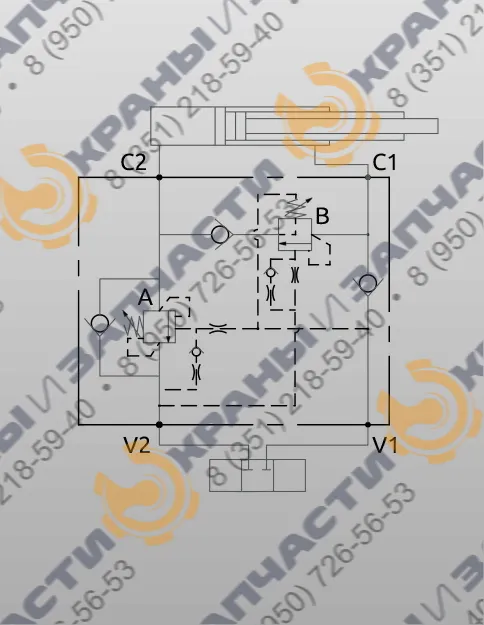 Чертеж Клапан B070460.01.00 HBS