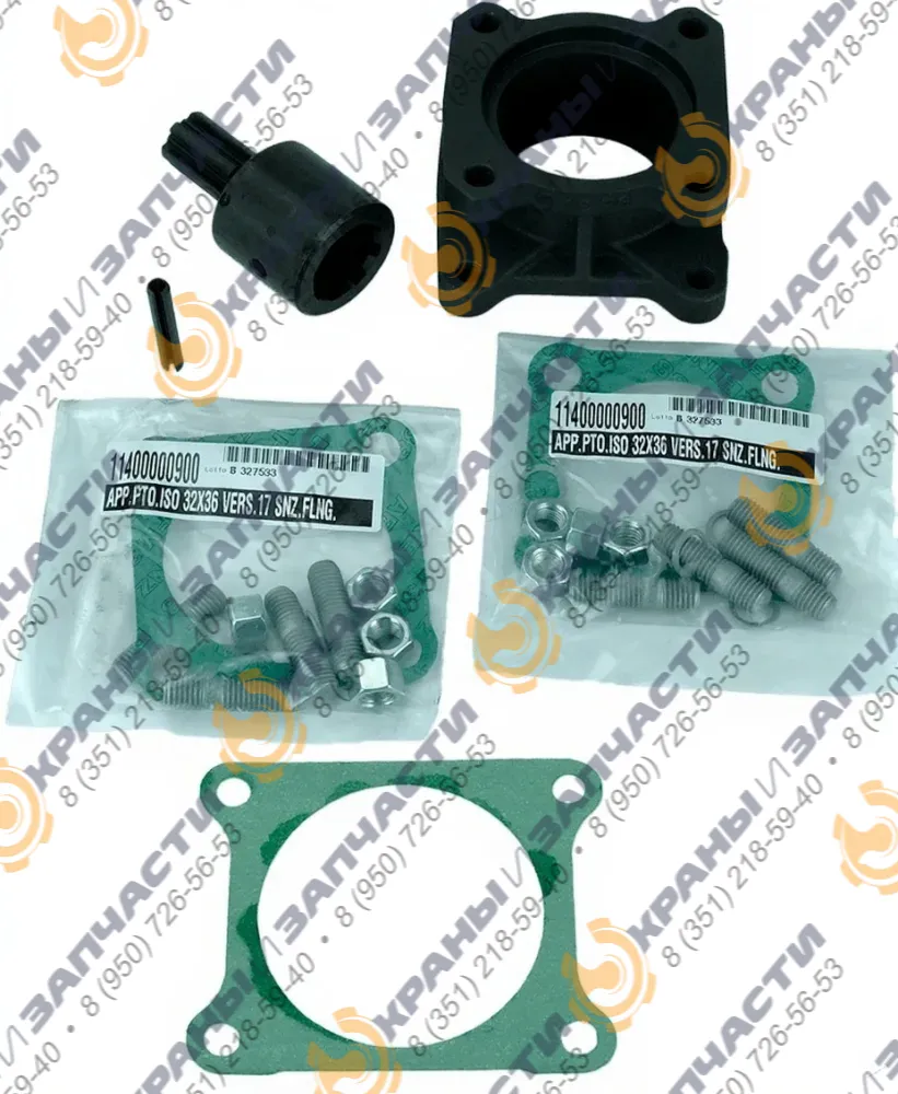 Переходник для насоса с фланцем ISO и КОМ с фланцем под насос НШ-32; НШ-50 11400011970