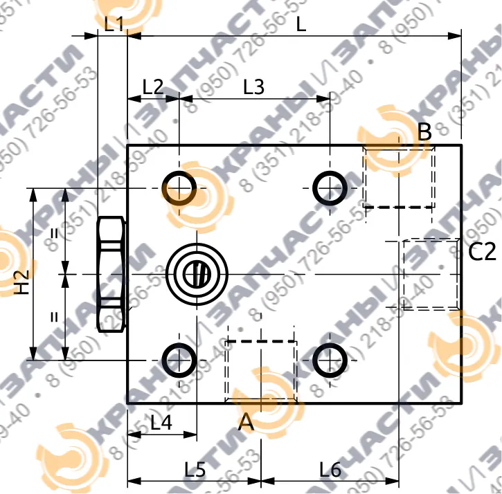 Клапан одностороннего действия A050351.02.00 HBS - чертеж 3