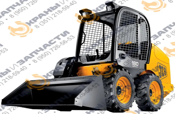 Стекло дверное левое без выреза под форточку (закаленное) для мини-погрузчика JCB 1110Т, Robot 160, 180, 190, 220