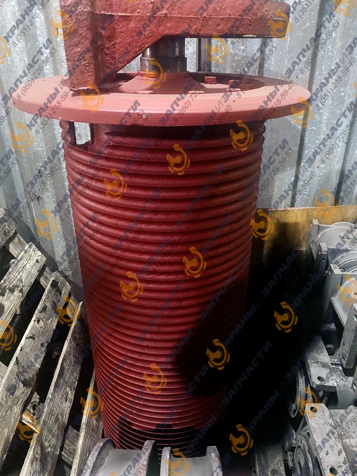 Барабан грузовой лебедки крана башенного КБ-405