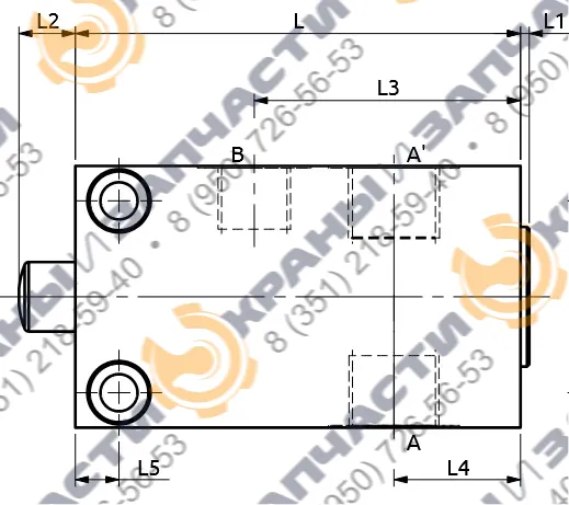 Чертеж Клапан UV223 PU3 HBS