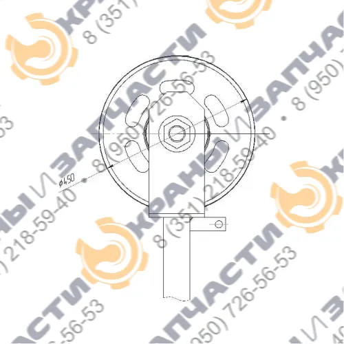 Блок канатный ф450 КБ-408.21.00.00.080 для крана SMK-10.200 (КБ-408.21) и SMK-10.180