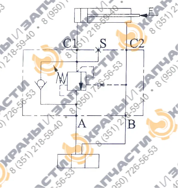 Односторонний балансировочный клапан A060391.12.00 HBS - чертеж 3