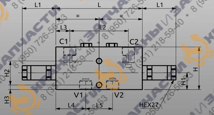 Чертеж Клапан EV1826 B070600.01.00 HBS
