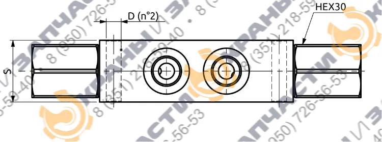 Гидрозамок A050453.03.00 HBS - чертеж 3
