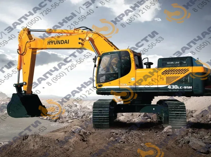 Стекло кабины ветровое нижнее Нуundai R430LC-9SH 