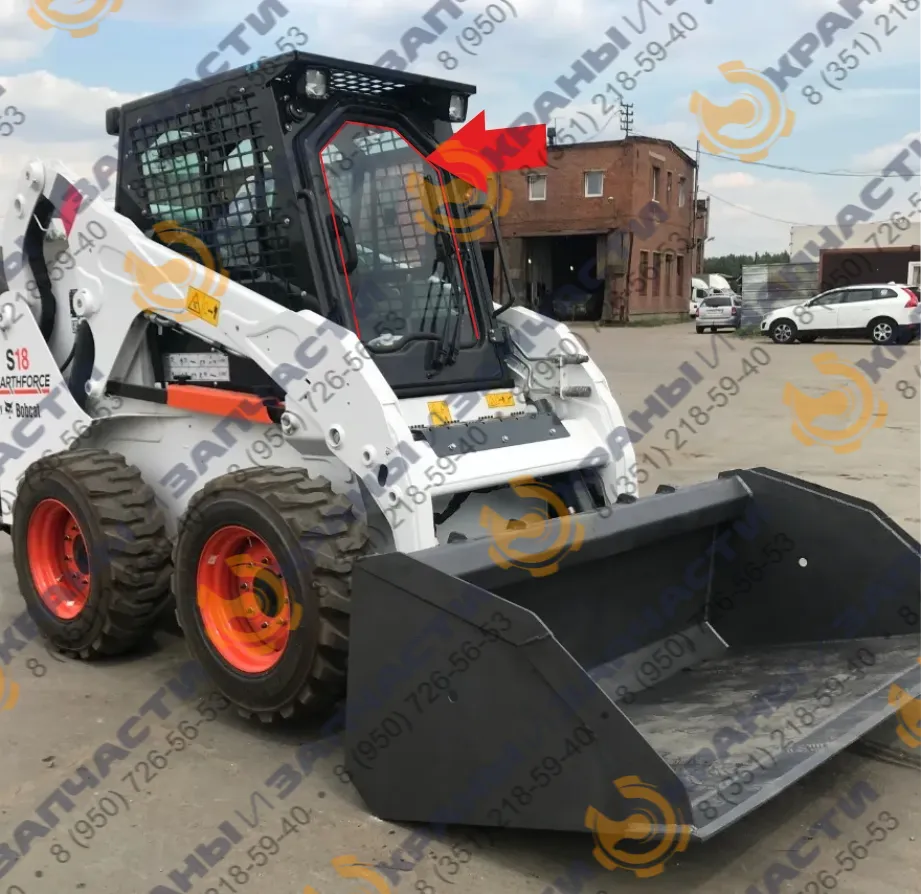Стекло 7331013 лобовое погрузчика Bobcat Earthforce S18, S16 