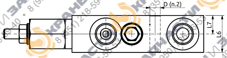 Односторонний балансировочный клапан A060400.20.00 HBS - чертеж 2