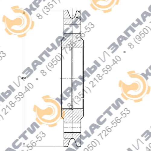 Блок канатный 460мм ККС-12,5-32.10.00.00.000 ККС-12,5 Ремстройдормаш