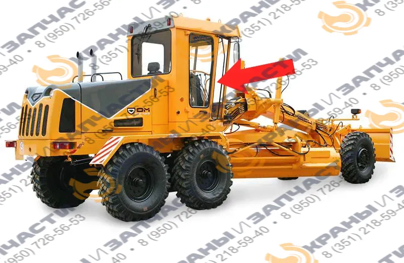 Стекло боковое ГС1803.33.10057 от автогрейдера ДЗ-122Б, ДЗ-122Б-1, ДЗ-122Б-6