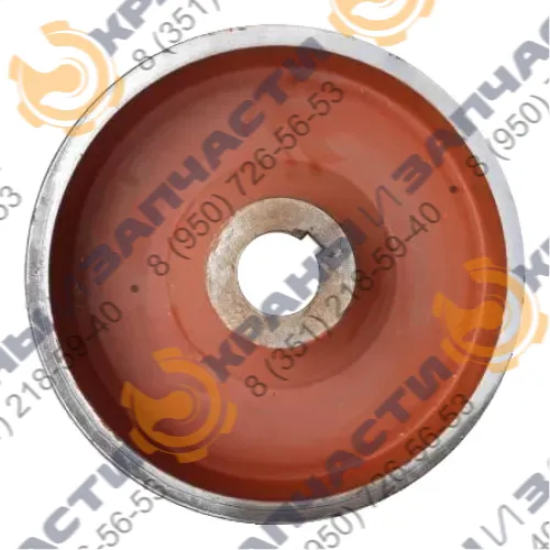 Тормозной барабан (шкив) d.400 крана башенного КБМ-401ПА Ржевский крановый завод