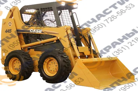 Стекло лобовое (закаленное) 87529399 для мини-погрузчика Case 445CT, 430CT