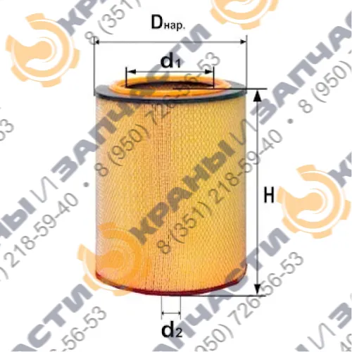 Фильтр воздушный DIFA 4307М