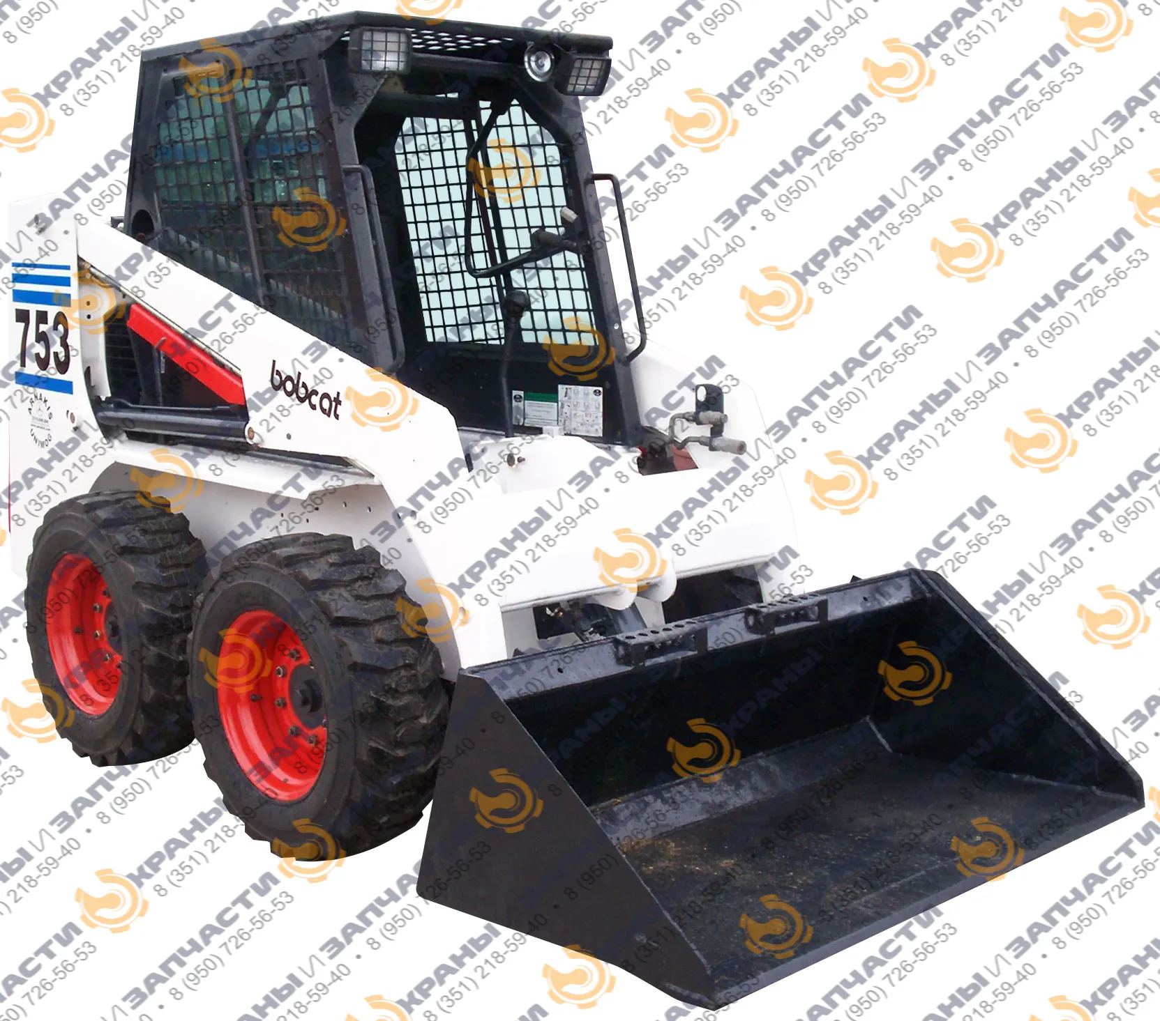 Стекло лобовое (триплекс) для мини-погрузчика Bobcat 751, 753