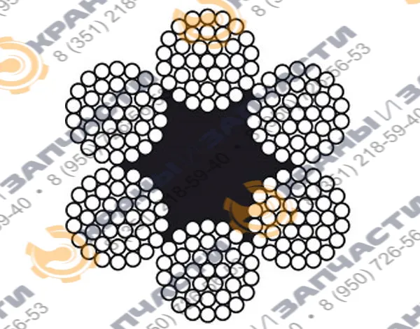 Канат оцинкованный sZ-Spa-1770/180; Ø6; DIN 3066