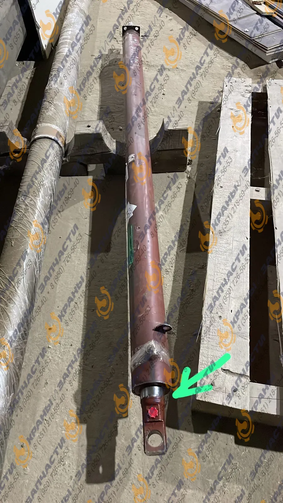 Гидроцилиндр выдвижения балок Ц-080.178.00.000-01 для автокрана Газпром-Кран (Камышин) КС-5576, КС-5576А, КС-5576Б, КС-6476, КС-6478