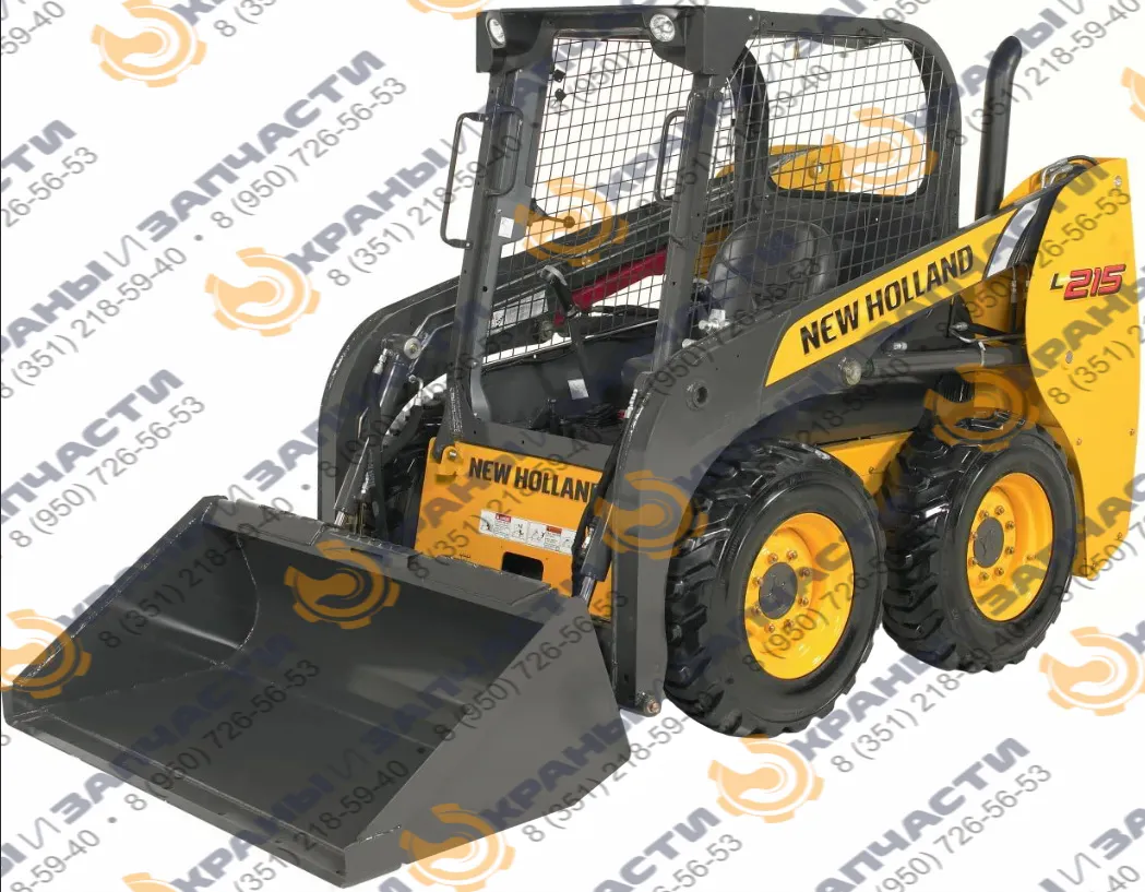 Стекло лобовое с отверстиями под дворник снизу для мини-погрузчика New Holland L215