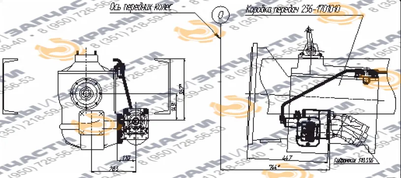 Коробка отбора мощности МП58-4202010-10
