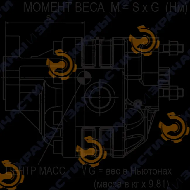 Шестеренный насос NPH-61 UNI TANDEM SX OMFB - чертеж 6
