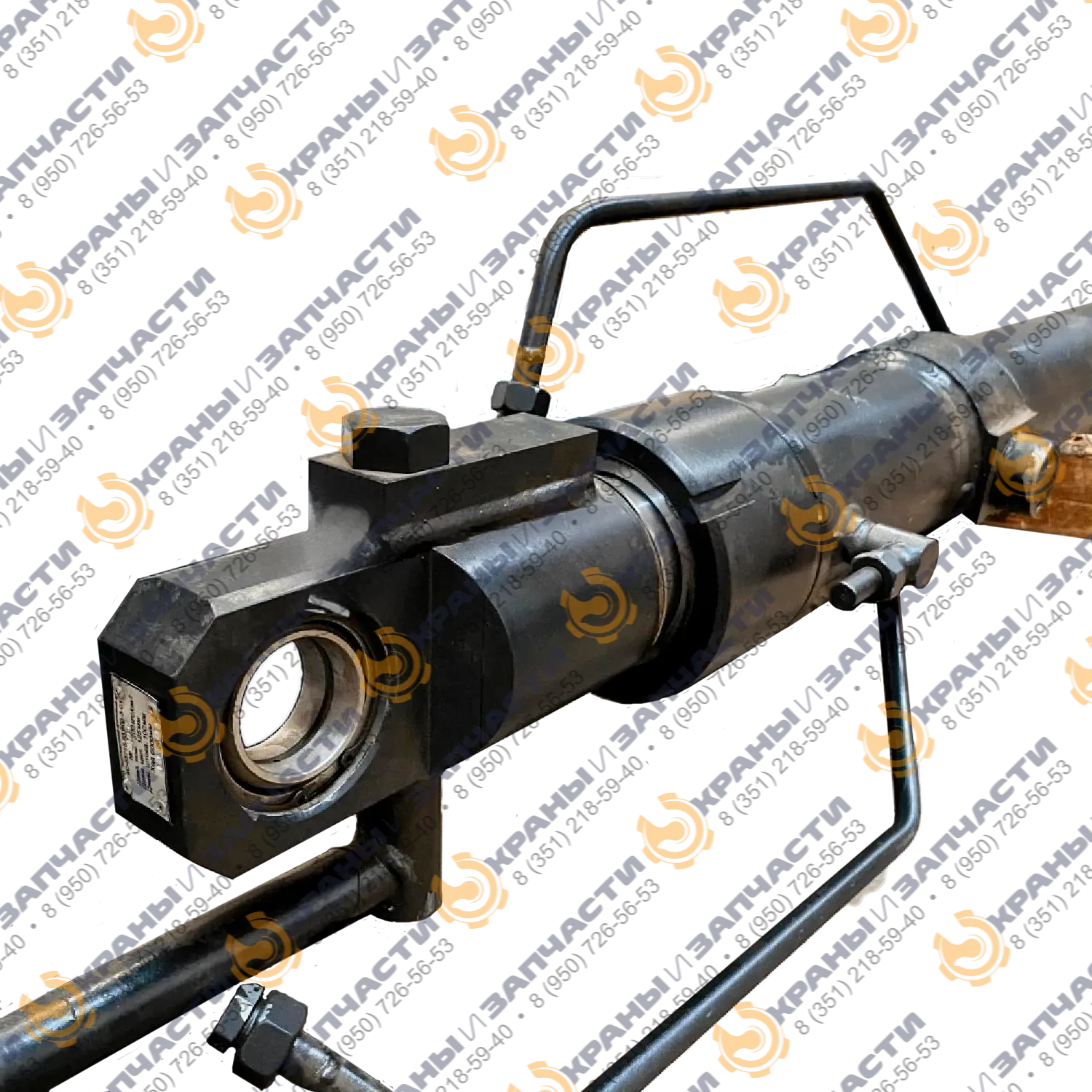 Гидроцилиндр выдвижения стрелы КС 55715.63.800-2-01 (125х100х6000) с проушиной автокрана Галичанин КС-55713-1, КС-45719, КС-55721, КС-55729