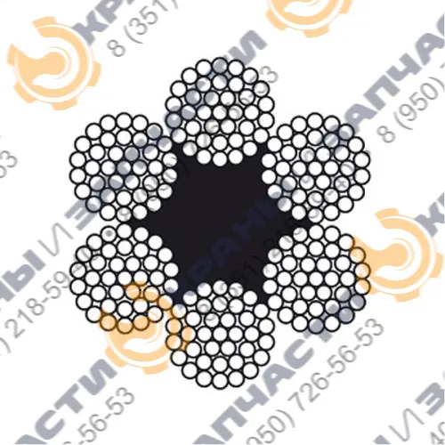 Канат оцинкованный sZ-Spa-1770/180; Ø6; DIN 3066