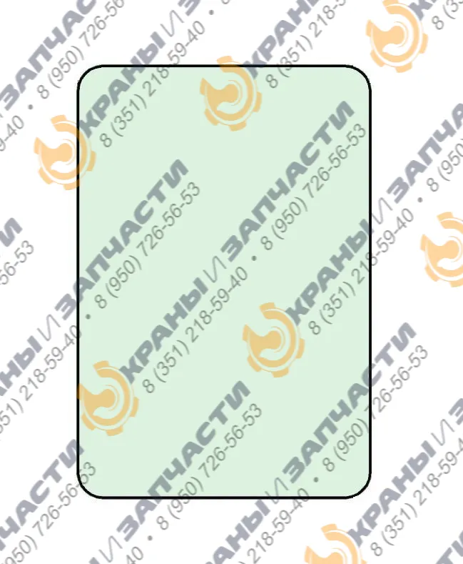 Стекло дверное 756х725-1 гусеничного крана ДЭК-401