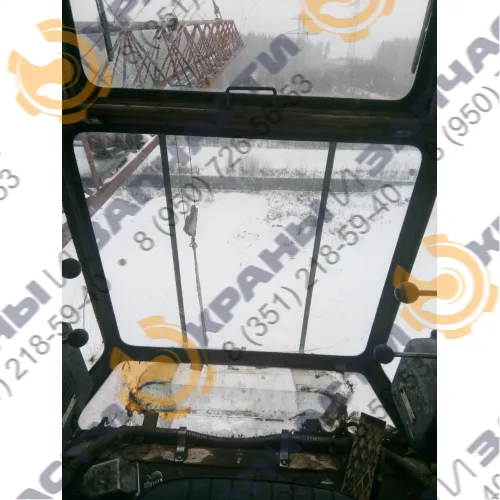 Лобовое стекло кабины башенного крана КБ-572 (лесопогрузчик) 965х840