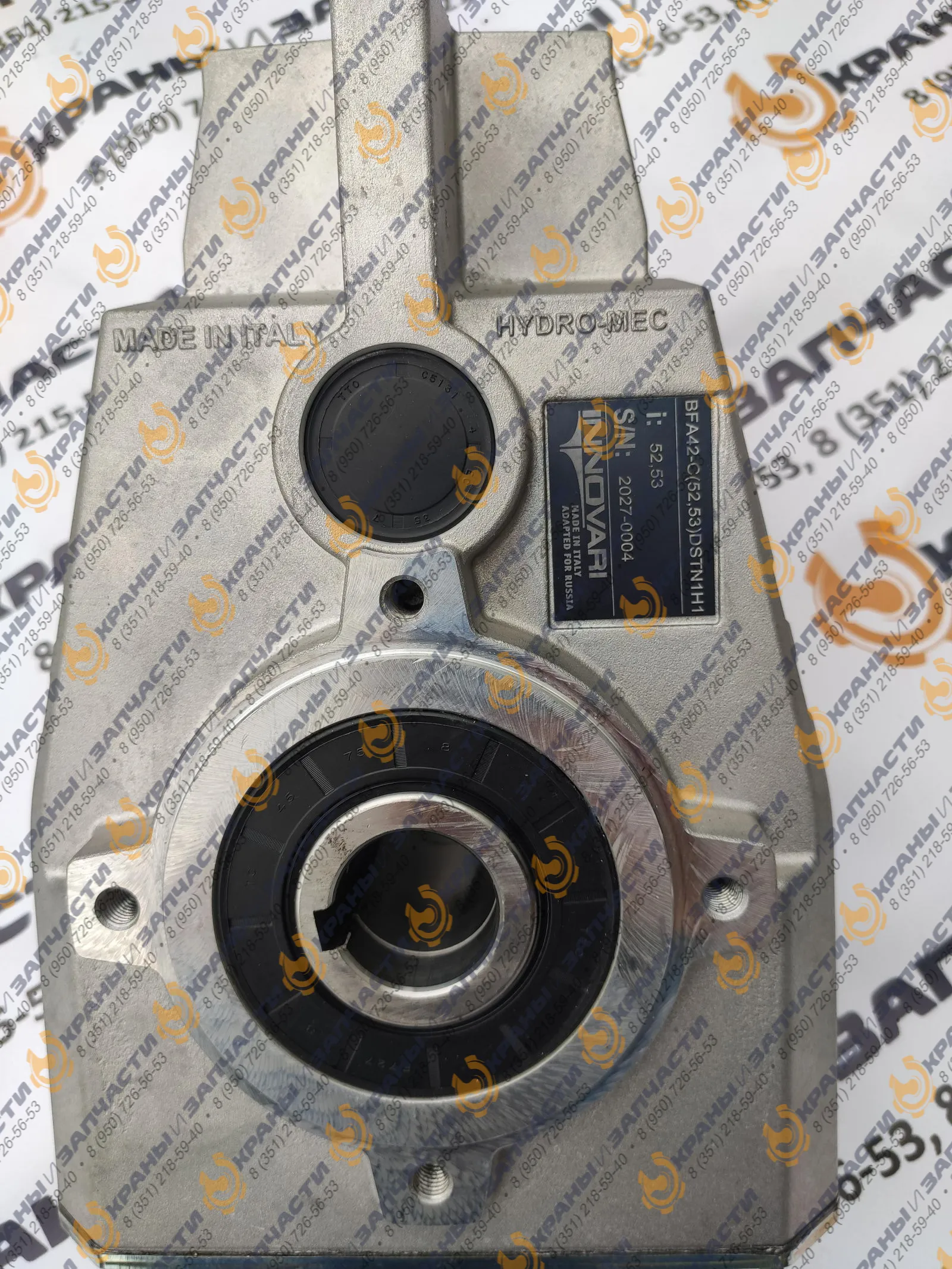 Насадной редуктор FA42 INNOVARI (i=52.53) вал вх./вых. 14/30 мм на мостовой кран