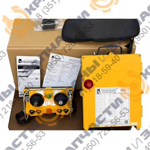Комплект радиоуправления Telecrane F(A)24‑60 (1T+1R) 10 кнопок, 2 ступени, IP65,  кранов, талей