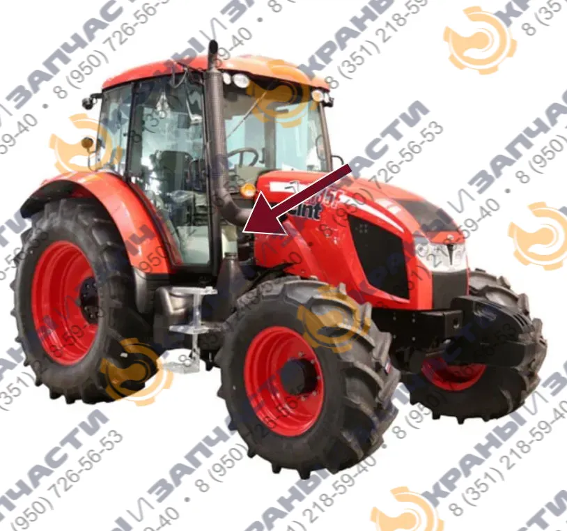 Стекло переднее нижнее правое Zetor 4135F 505X403,  05.10.502-01
