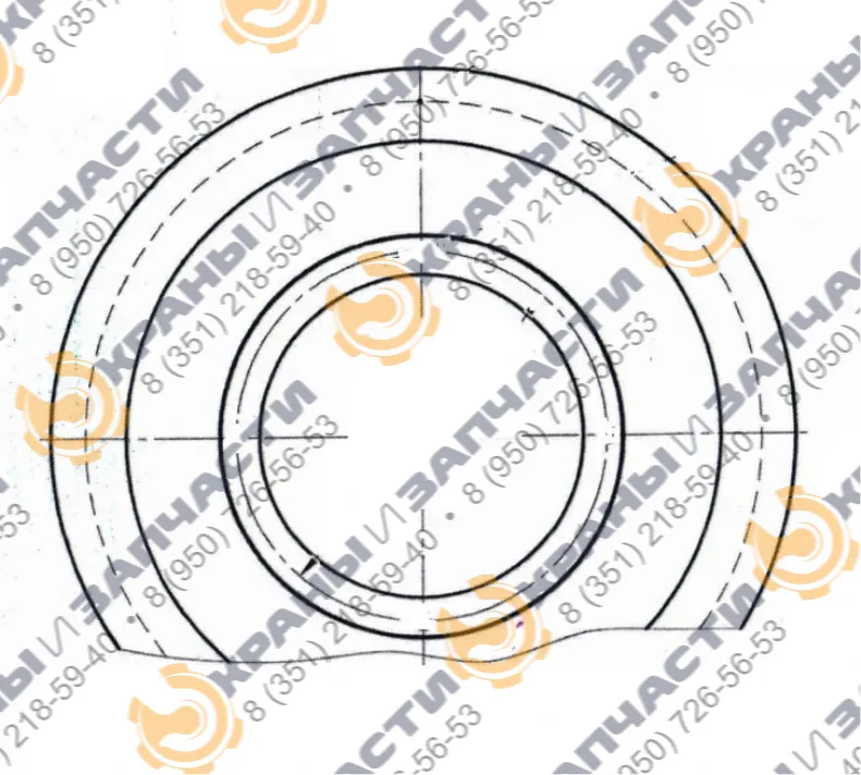 Колесо крановое К12.5.01.04.111  ККС-10, КК-12,5 - чертеж 1