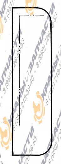 Стекло трёхслойное Б-5Н (263х978)